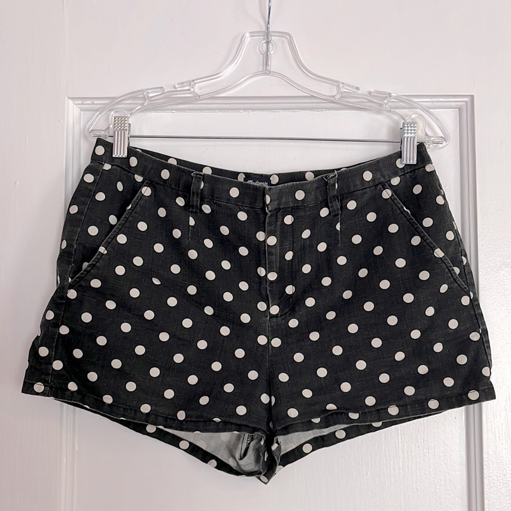 Madewell Polka Dot Shorts (Size 10)